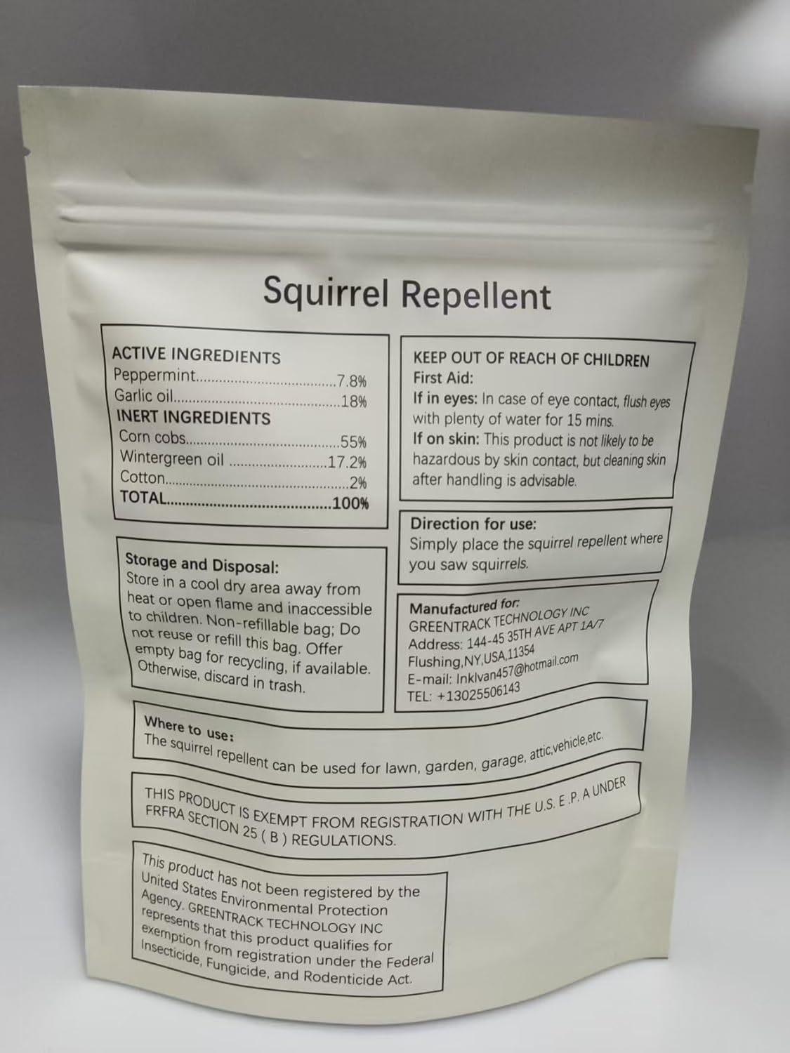 Squirrel Repellent Outdoor, Chipmunk Repellent, Squirrel Deterrent for Gardens/Attics/Cars/Bird Feeders, Get Rid of Chipmunk, Indoor Squirrel Repellant for Plant (2 Ounce (Pack of 4))
