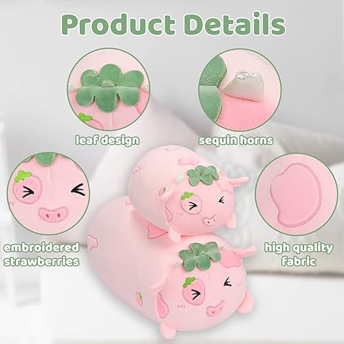 Miniatura 80 de AIXINI Bonita almohada de felpa de ajolote rosa de 8 pulgadas, animal de peluche luminoso de salamandra ajolotl, suave peluche Kawaii para abrazar