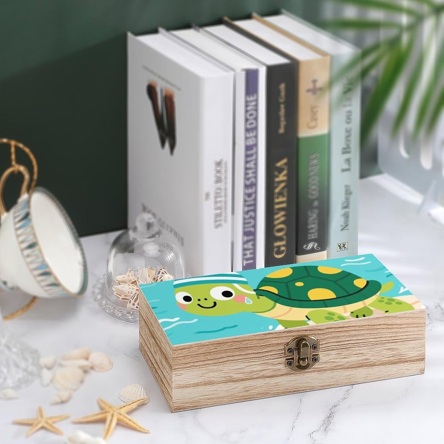 Cute Turtle Large Wooden Keepsake Box Decorative Boxes image 4