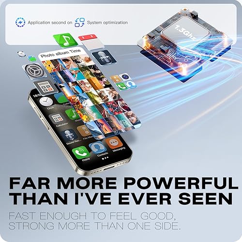 Miniatura 7 de Pequeño teléfono móvil inteligente 3G desbloqueado, con pantalla de 3 pulgadas, doble SIM Dual Standby. Es un teléfono de repuesto portátil