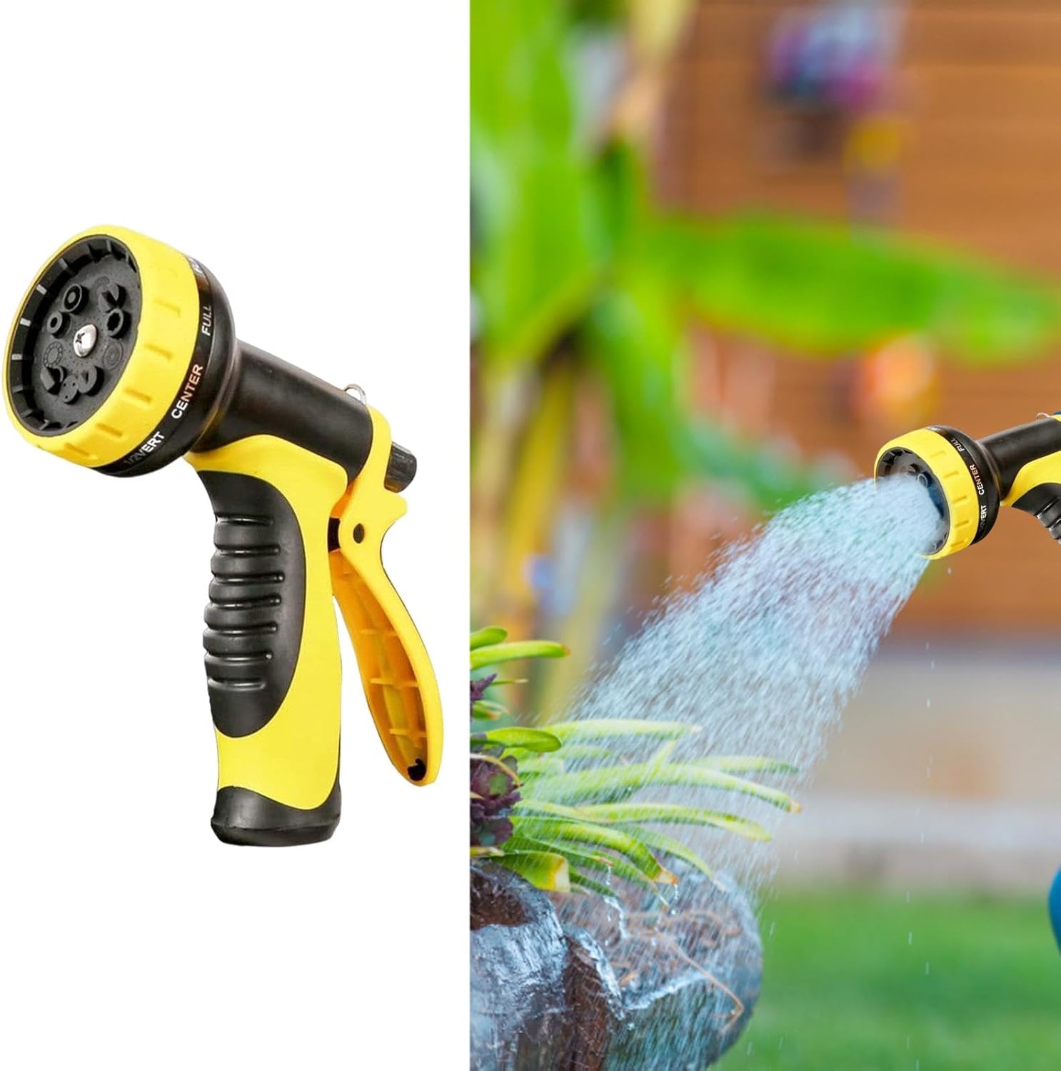 Pressure Washer Hand Sprayer Equipment Car Wash Sprayer Sturdy Garden Watering Car Washing Tool for Lawn Floor Cleaning Household Cleaner, Yellow