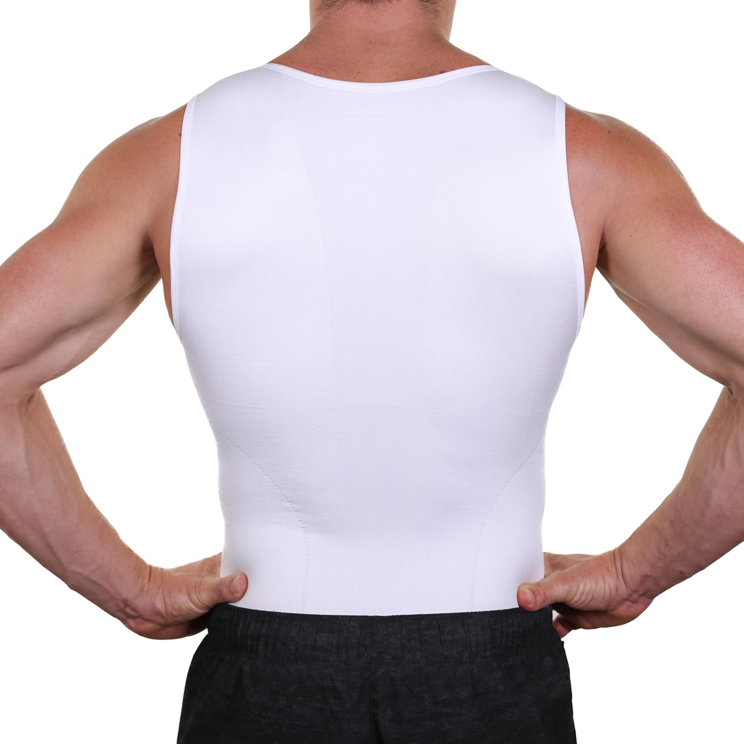 Esteem Apparel EliteSlim Men's Compression Shirt to Hide Gynecomastia Moobs Abs Chest Stomach Slimming Shapewear - Image 5