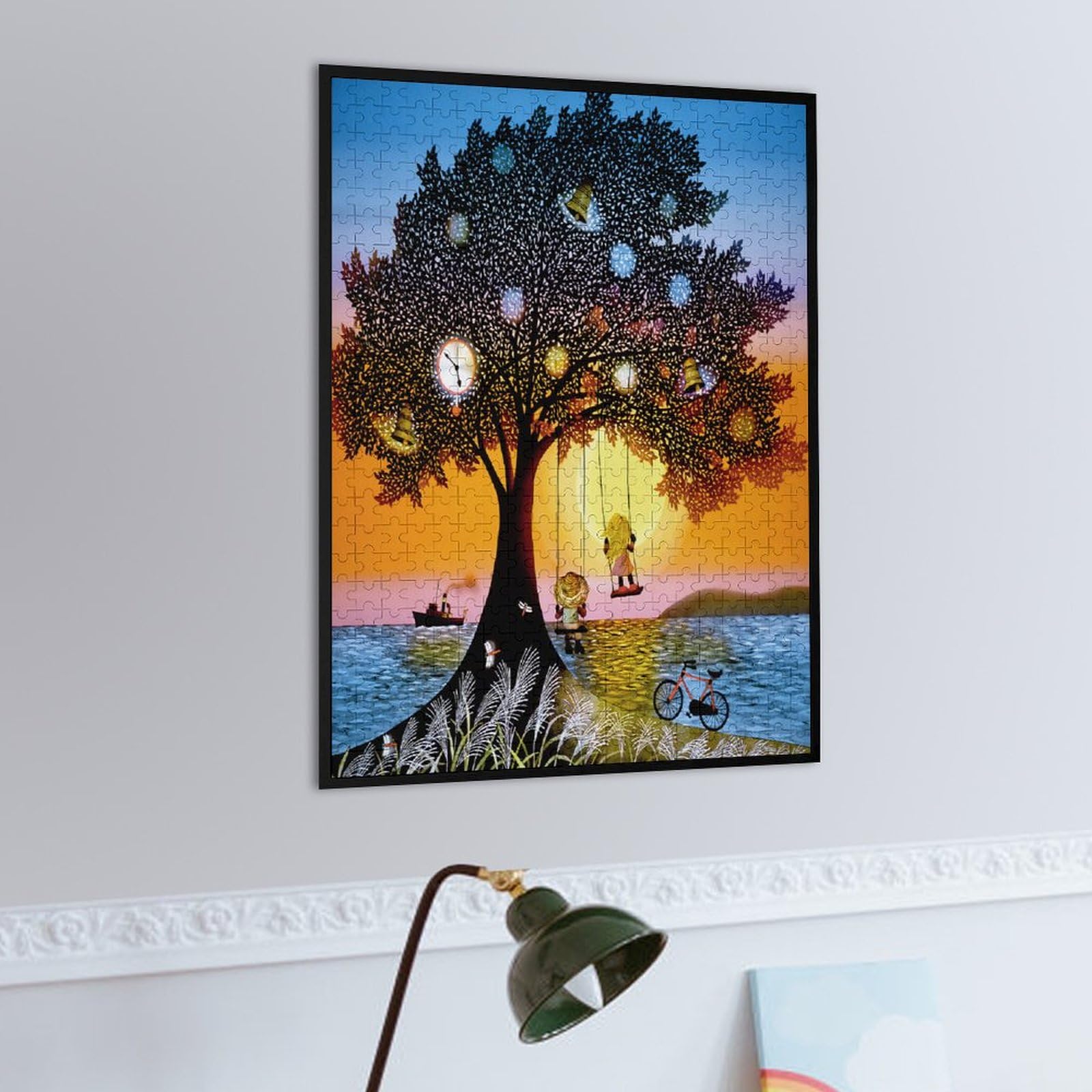 Amazon | 藤城清治 夕日のぶらんこ ジグソーパズル パターン