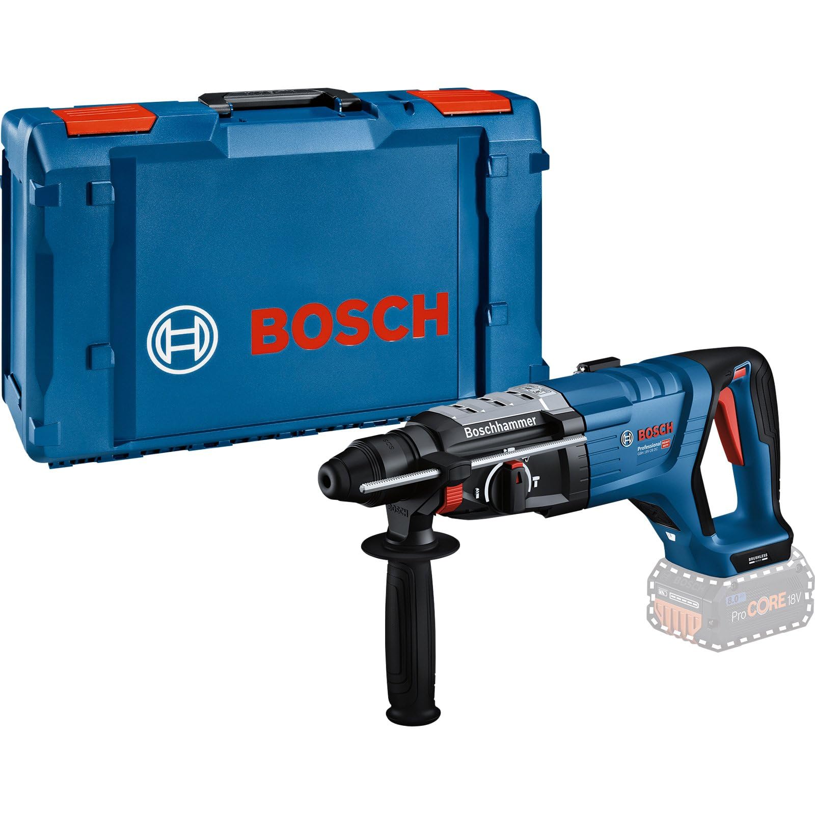 Bosch Professional GBH 18V-28 DC SDS-Plus akumulatorowy młot udarowo-obrotowy 18 V litowo-jonowy, bezszczotkowy, bez akumulatora, w zestawie K