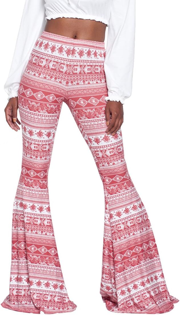 HeroseTall Ladies Soft Flared Leggings Pants Floor Length S-2XL