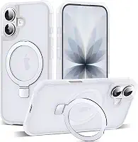Capa compatível com iPhone 2025 com suporte magnético invisível de anel de vedação de grau militar para iPhone 2025 6,1 polegadas [compatível com Mag-Safe] [ótima sensação de aderência