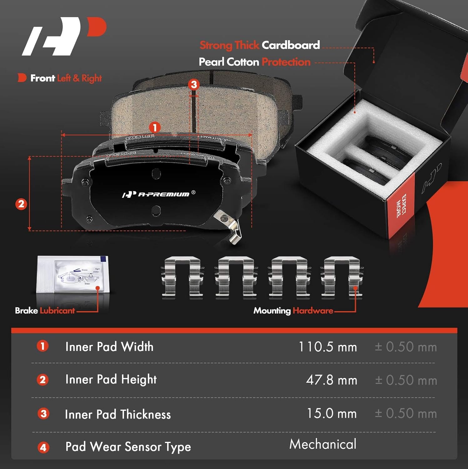 A-Premium Front and Rear Drilled and Slotted Disc Brake Rotors + Ceramic Pads Kit Compatible with Select Kia Models - Sedona 2015 2016 2017 2018 2019, 3.3L, 12-PC Set