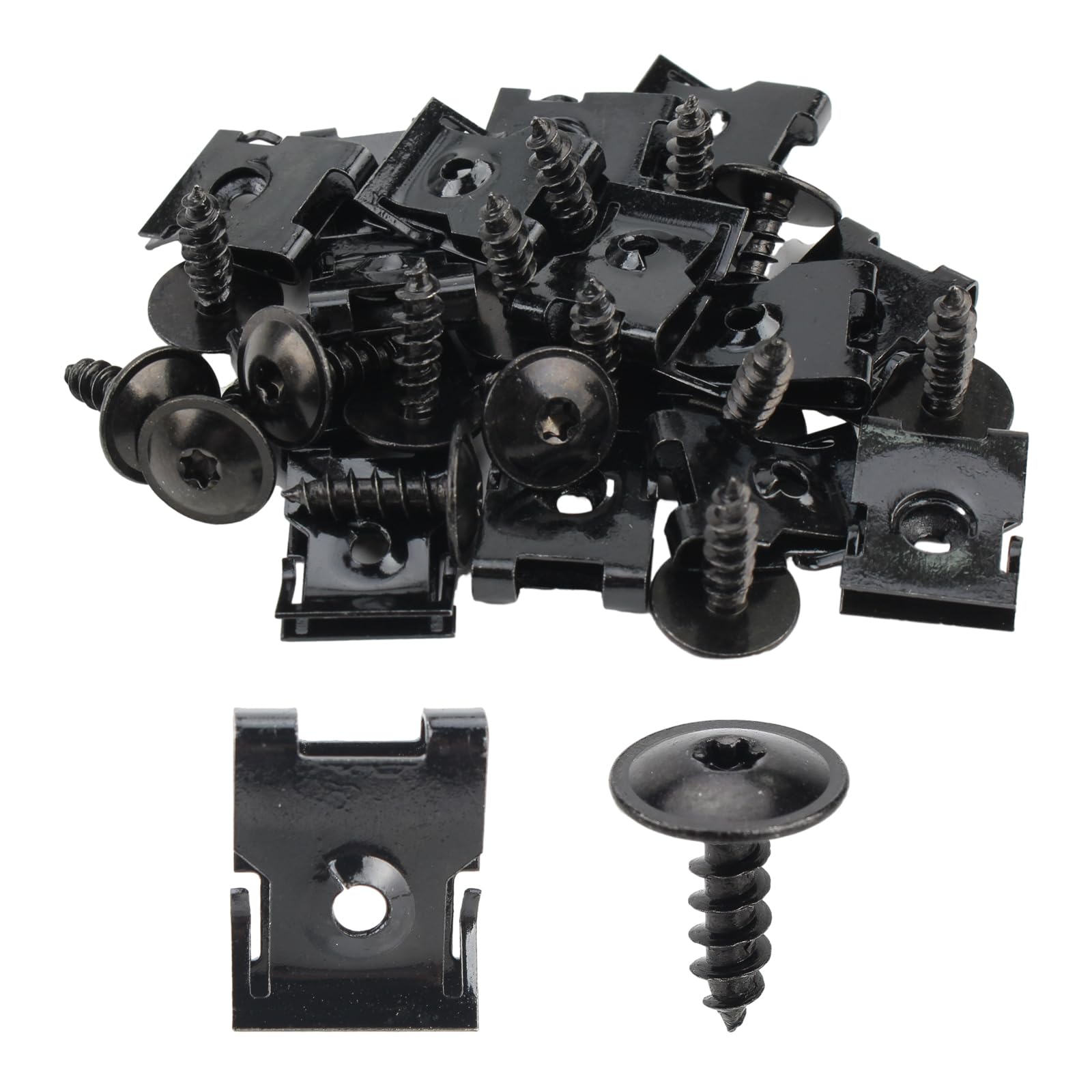 Amazon.com: GoaMotors 30pcs N90974701 Fender Screw Bolt U Nut Kit  