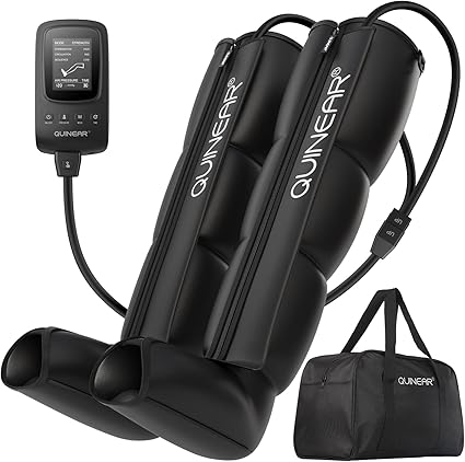 QUINEAR Air Compression Recovery System, Professional Sequential Device for Massage Therapy, Foot and Leg Recovery Boots to Improve Circulation for Athletes, FSA-HSA Eligible (Medium)