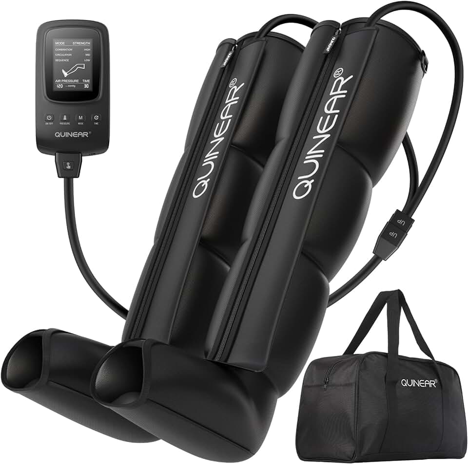FIT KING Air Compression Recovery System, Full Leg Massager Boots (Small) | Sequential… product photo