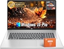 HP 17 inch Laptop, Microsoft Office Lifetime License & Windows 11 Pro, 17.3