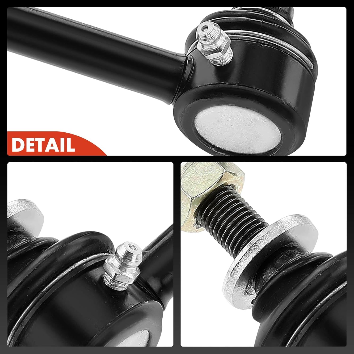 A-Premium Set of 4, Front & Rear Sway Bar Links Kit Stabilizer Bar Links, Compatible with Toyota Tacoma 2005-2013