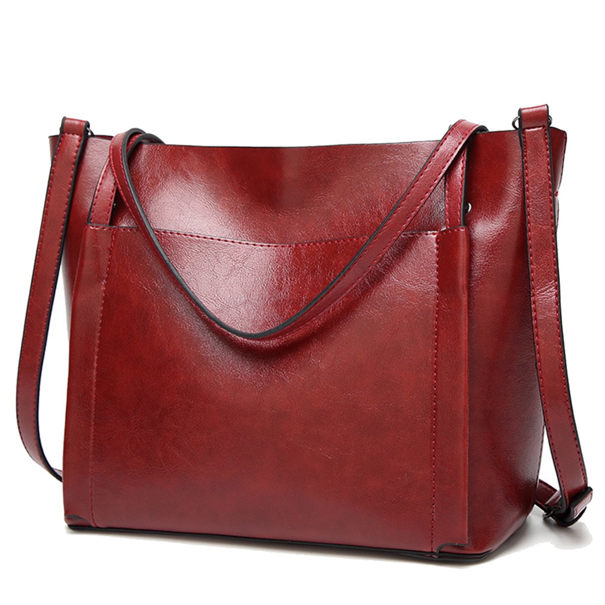 Bolso Tote Cubo para Mujer en Cuero de la PU
