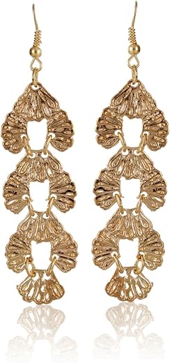 Shining Diva Fashion Gold Tone Earrings For Girls & Women