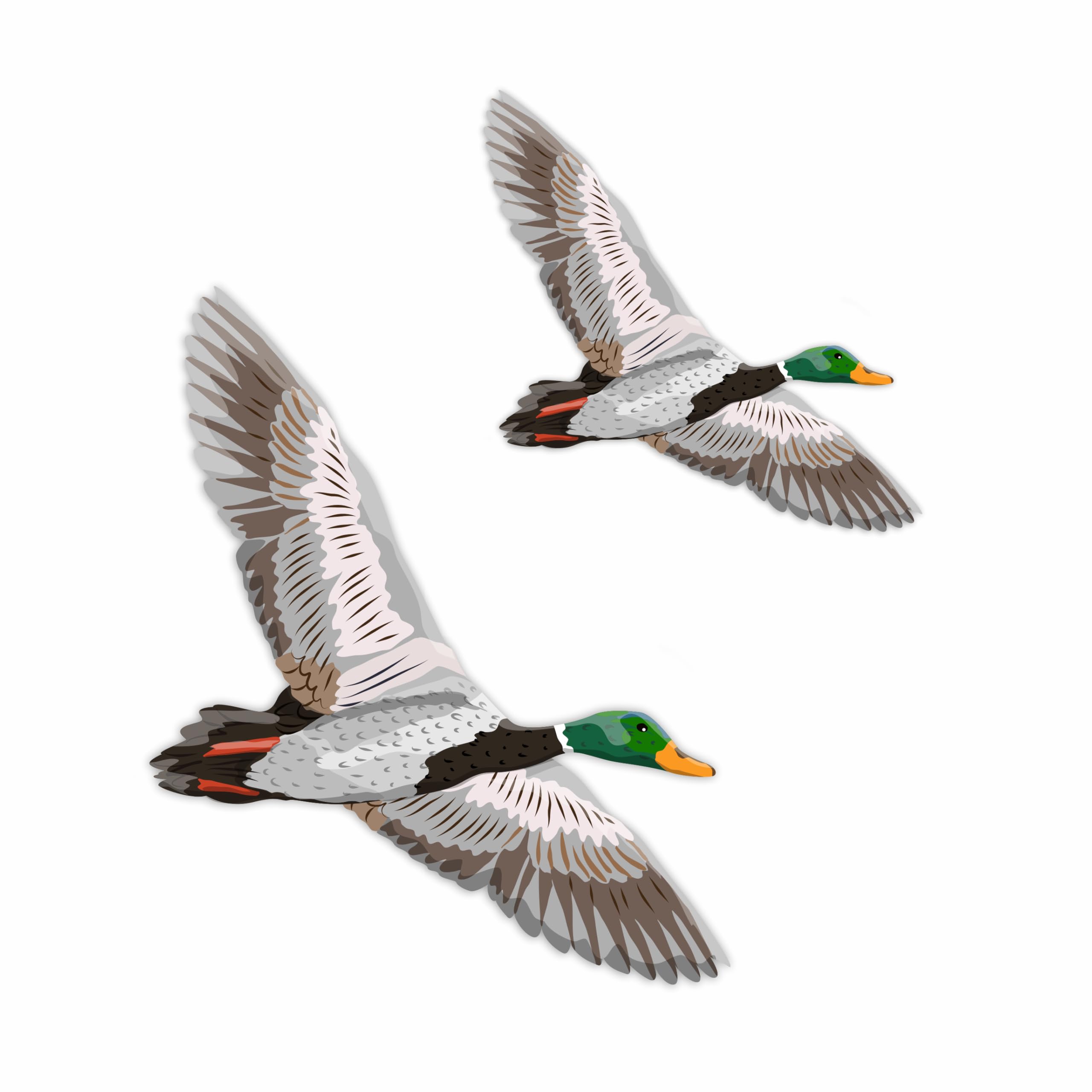 x3 Duck Stickers, Hardwearing Waterproof 0% Transparency Farm Animal Decals, Peel & Stick Perfect to Cover Marks, Wall Decor, Weatherproof for Cars & Home Projects. (x3 Ducks, A5) — view 9