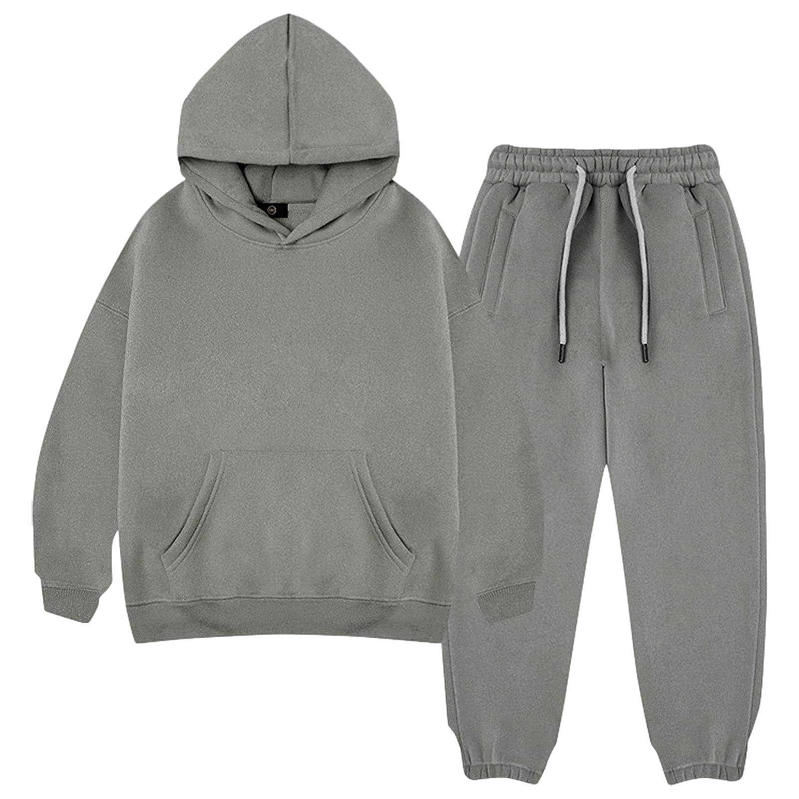 amropi Jungen Hoodie Trainingsanzug Kapuzenpullover Sweatshirt und Jogging Hose Kleidungsset für 3-12 Jahre