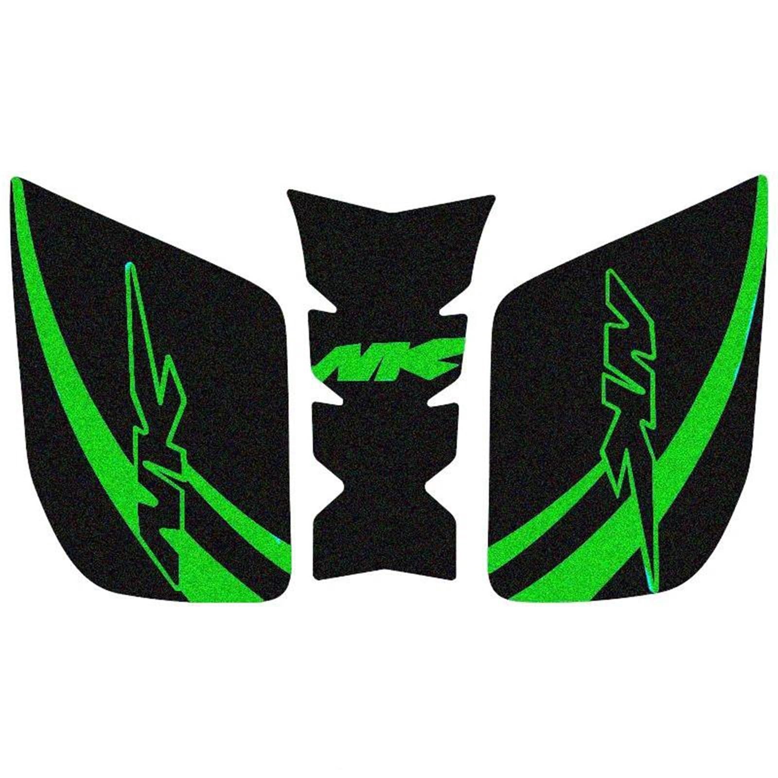 Motorcycle Anti Slip Tank Pad Sticker Gas Knee Grip Traction Side Decal Protector for CFMOTO 250NK NK400 NK650(Green)