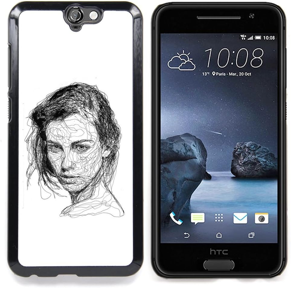 Ihec Tech Girl Black White Pen Sketch Art Drawing / Hard