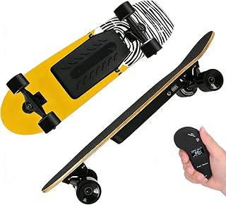 Elektrisches Skateboard, elektrisches Longboard, 7-lagiges ahorn-komplett-Carving-surf-Skateboard,reaktionsschnelle und wendige achsen für Campus- und stadtfahrten Dual-Drive-24km