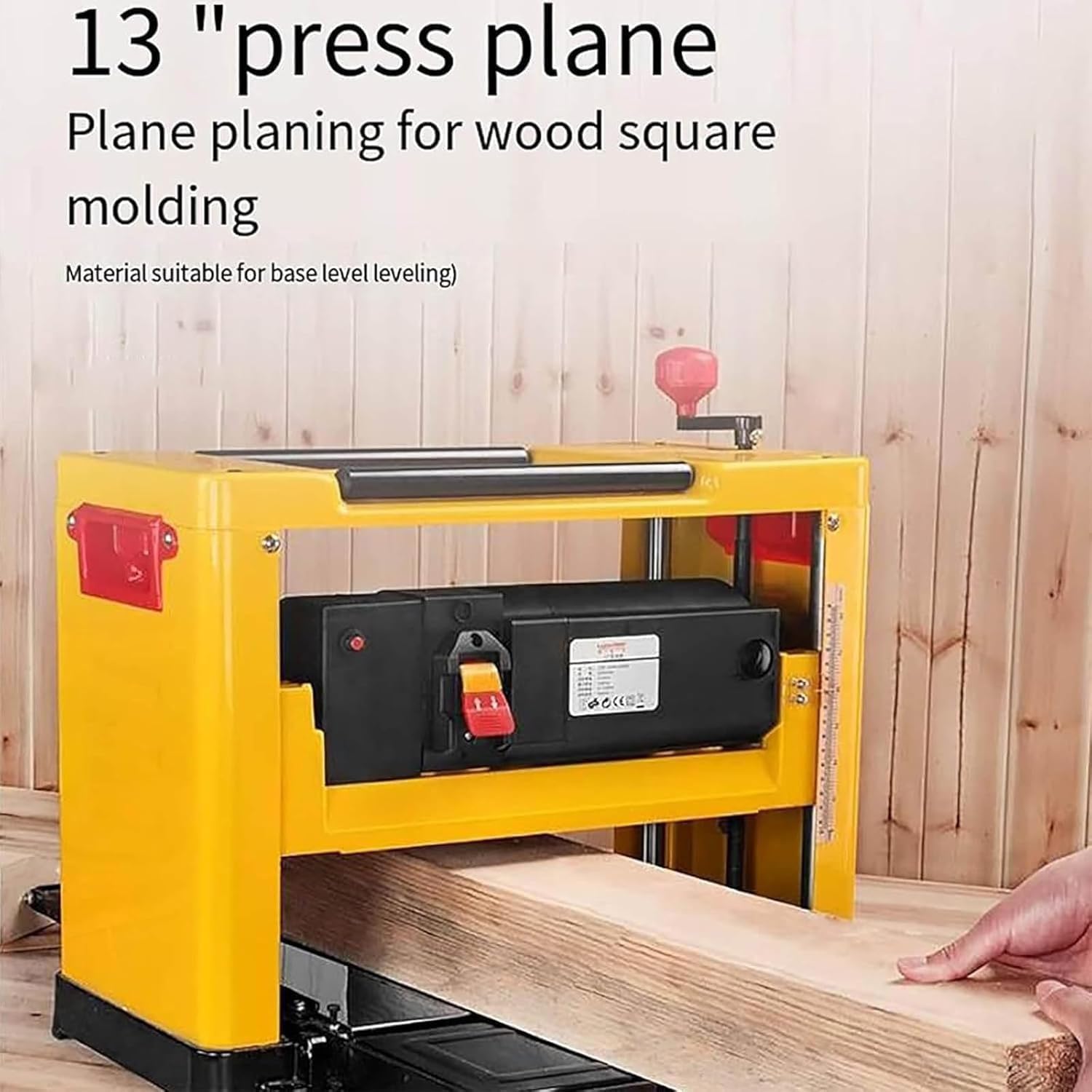 Home Essentials, 13-calowa elektryczna strugarka do drewna | Strugarka stołowa 8000 obr./min z silnikiem miedzianym | Profesjonalna grubościówka do dr