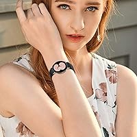 Vista 6 de Minggo Solo Loop - Correa trenzada compatible con Samsung Galaxy Watch 6/5/4 de 1.575 pulgadas, 1.732 pulgadas, correa elástica tejida para Galaxy