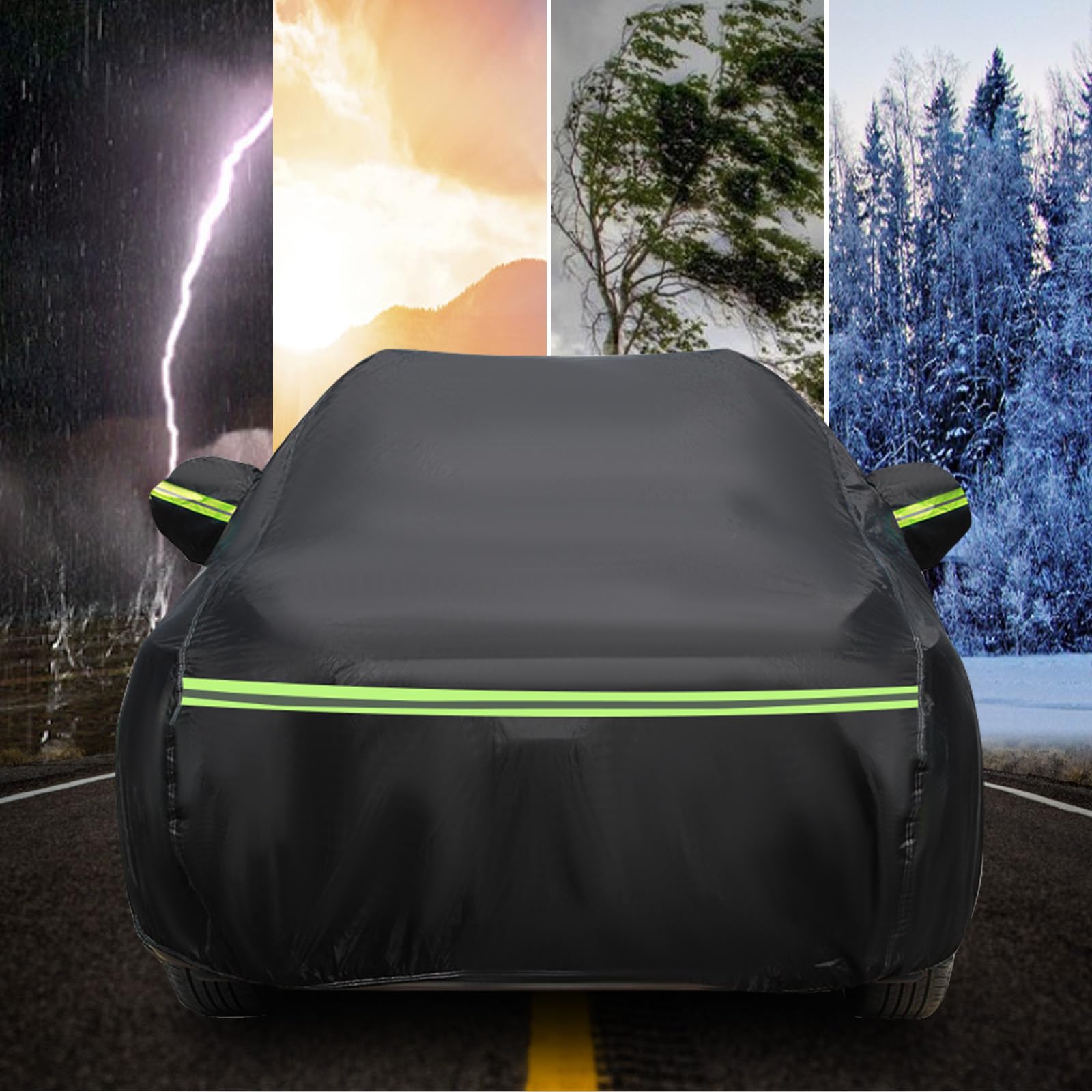 Auto Abdeckung für 1999-2021 Skoda Fabia hatchbac Oxford Baumwolle Wasserdicht für Regen Sonne Staub Schutz Auto Plane