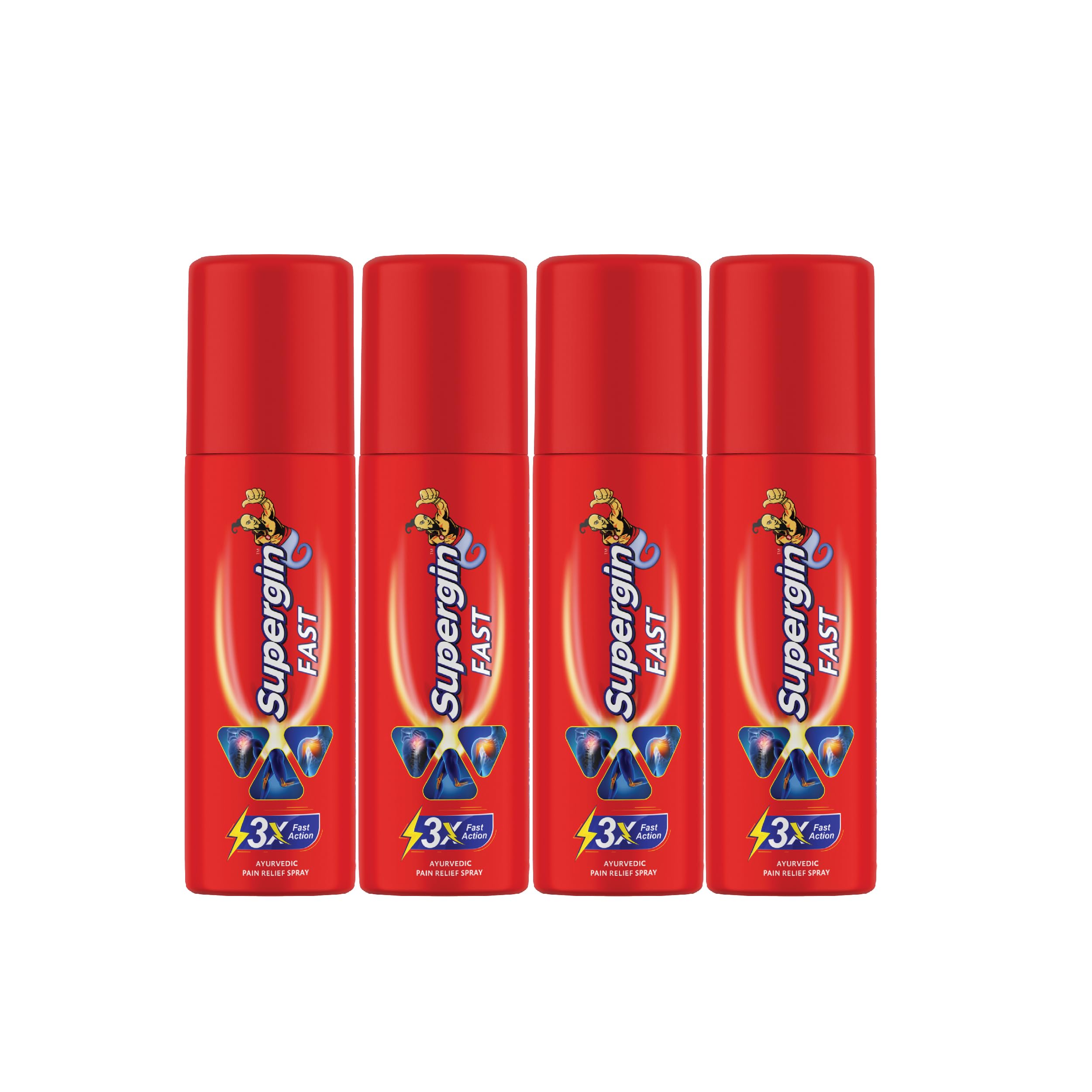 Medopharm Wellness Supergin Fast Pain Relief Spray - 50ml (Pack of 3+1) | Instant Relief for Sprains, Muscle, Back, Joint, Shoulder, and Knee Pain Stain-Free Spray | Ideal for Sports & Gym Injuries (B0CMTVJ28Y) Amazon Price History, Amazon Price Tracker