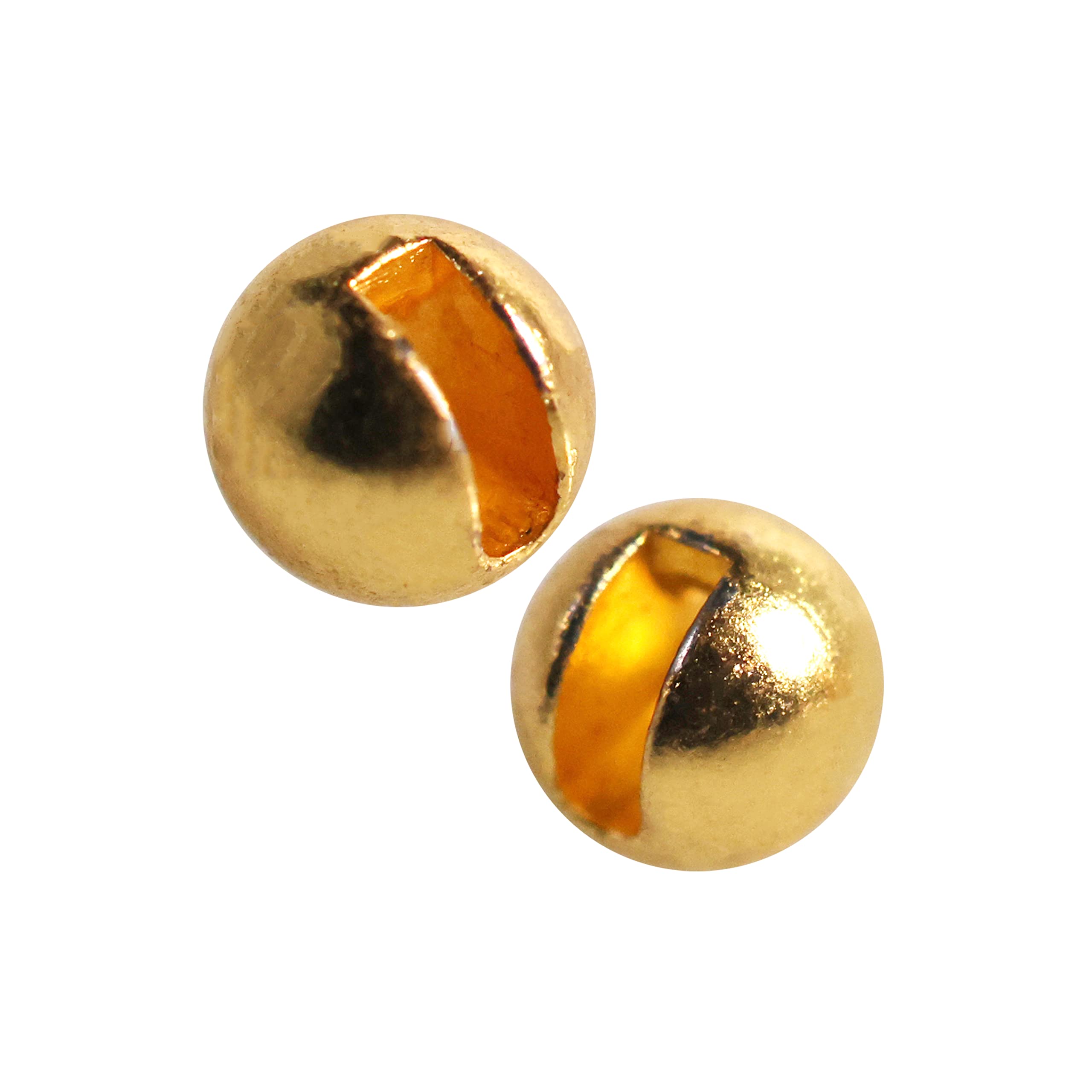 Temorah 35 Colors 2.0-6.4mm Slotted Tungsten Beads for Fly Tying (Gold, 4.0mm 50PCS)
