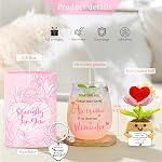Cadeaux d'anniversaire pour les femmes Verres à vin sans soie Obtenez bien Cadeau Merci Cadeau pour les Femmes L'amitié personnalisée Unique Valentine Inspirante Jour Collaborateur Leave Gifts for Her Mom Best Friend Grand-mère