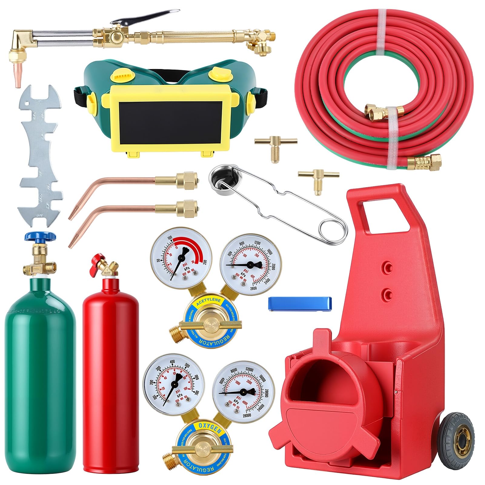 Kit de antorcha de oxiacetileno, antorcha de corte portátil, sopletes de