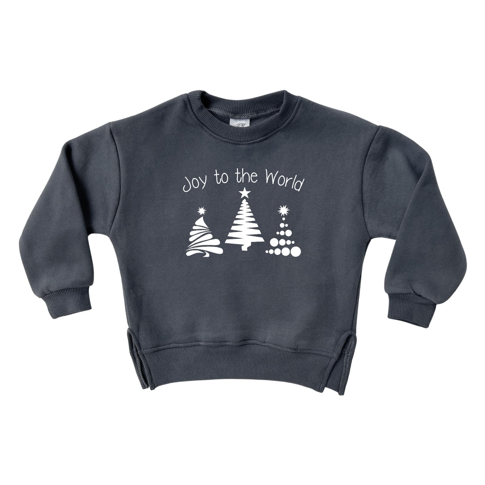 Rocket Bug Graphic Holiday Cozy Soft Crewneck Sweatshirt-Gender Neutral, toddler, hoodie, Christmas (US, Age, 5 Years, Navy Joy to the World)
