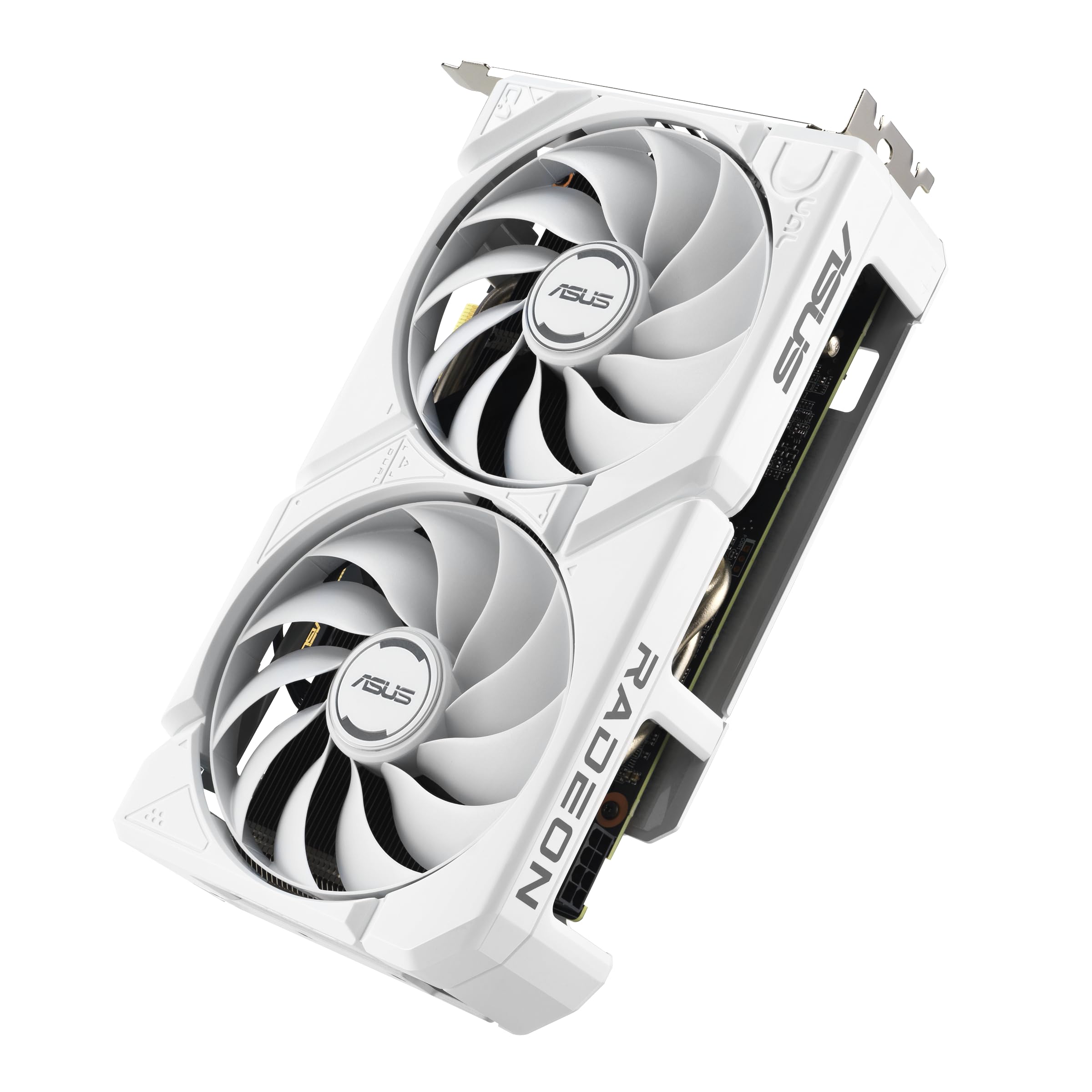 ASUS Dual Radeon RX 9060 XT 16GB GDDR6 White Edition (PCIe 5.0, 16GB GDDR6, HDMI 2.1b, DisplayPort 2.1a, 2.5-Slot Design, Axial-tech Lüfterdesign, 0dB Technologie und mehr)