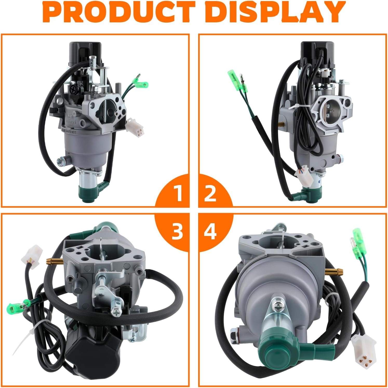 GoaMotors Carburetor Inverter Generator w/Air Intake Gaskets Fit for Harbor for Freight Predator 9500 Watt Surper Quiet Generator 57080 & 59188 Model