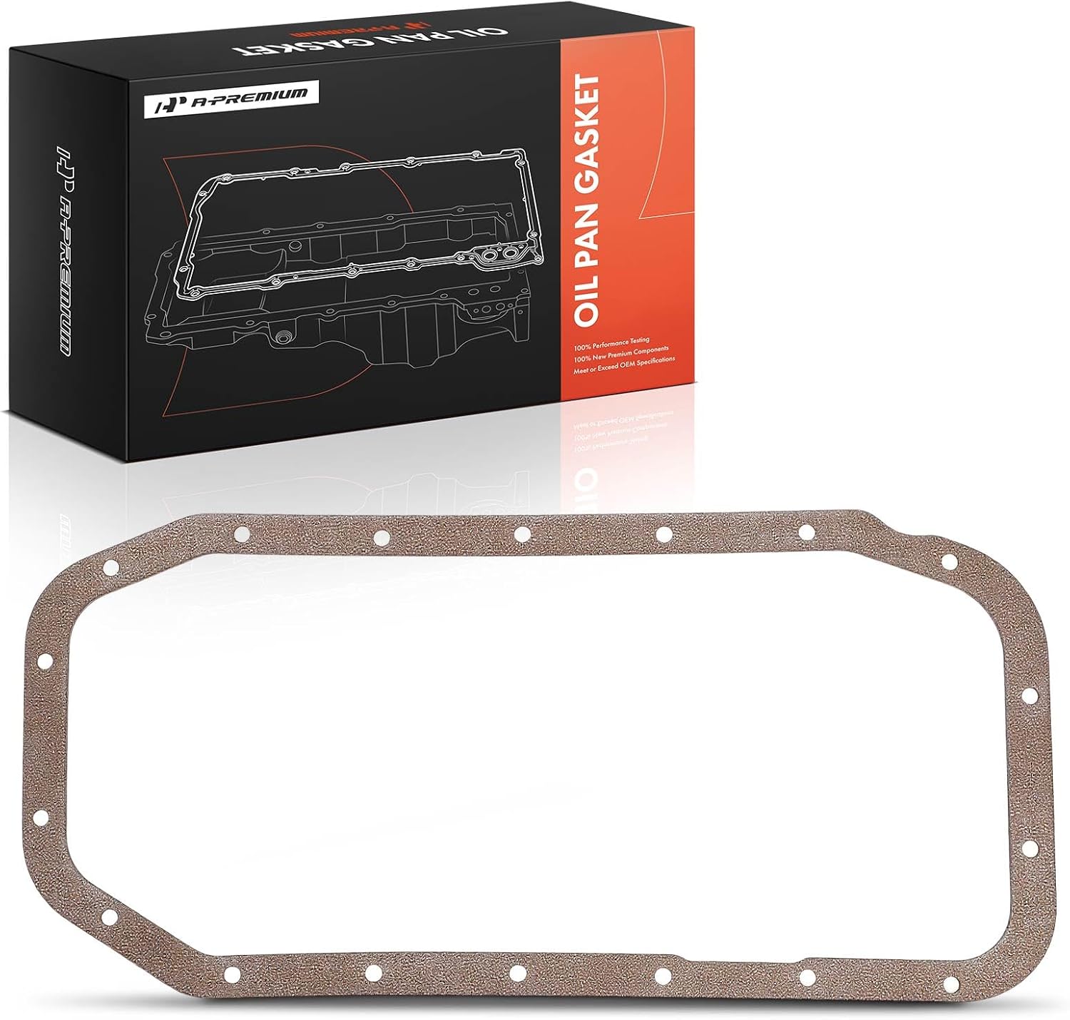 A-Premium 2.2L 2.4L Engine Oil Pan Gasket Set, Compatible with Toyota 4Runner 1984-1995, Celica 1975-1985, Corona 1975-1982, Pickup 1975-1995