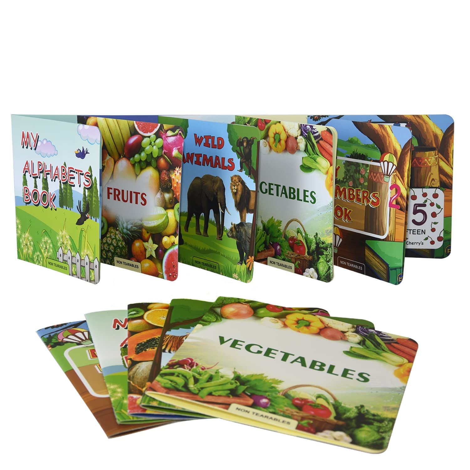 TRIACE Non Tearable Baby Books Set of 5. ABC, Numbers, Animals and more.-image-32