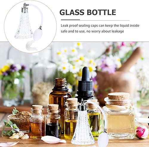 Miniatura 3 de Refillable Glass Perfume Bottle with Fine Sprayer Crystal Clear Vintage Style Atomizer for Travel and Home Use Reusable Empty Fragrance Container