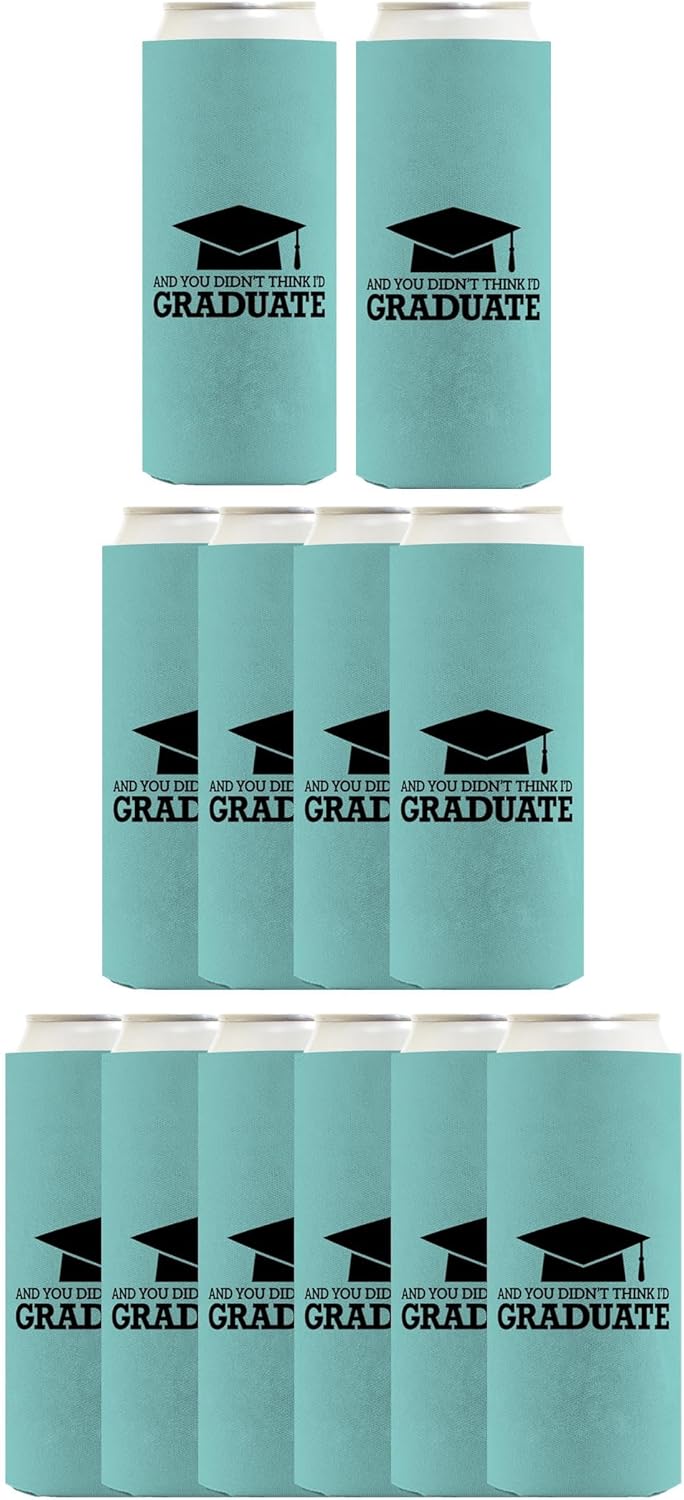 Graduation Decorations And You Didn't Think I'd Graduate 12-Pack Ultra Slim Can Thermocoolers