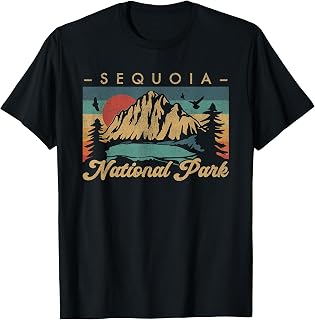 Retro Vintage Graphic Sequoia National Park T-Shirt