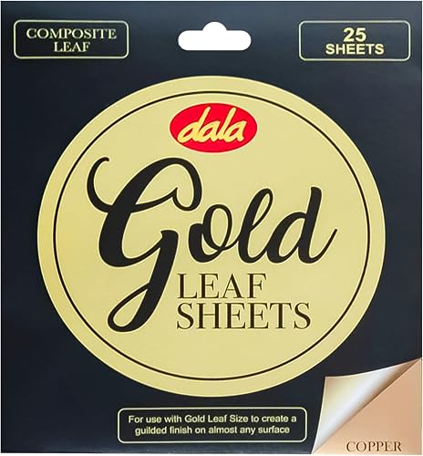 Dala Composite Gold Leaf Sheets 25-Piece Set