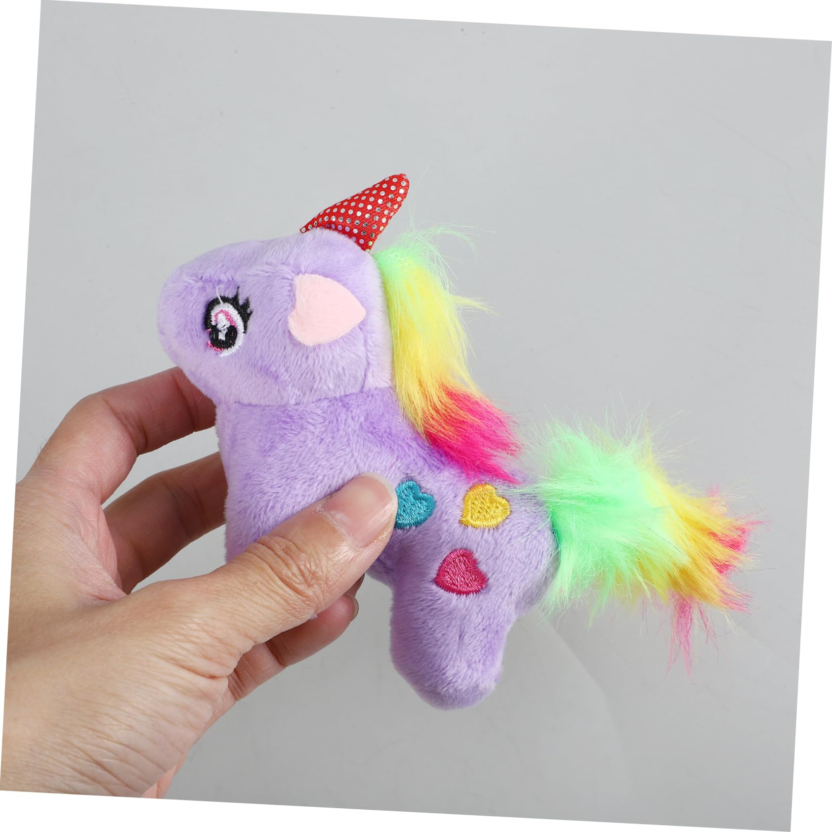 Garneck 20pezzi Portachiavi Unicorno Peluche Decorazione Per Chiavi Accessori Da Viaggio e Regalini Per Compleanni e Feste Idea Adatta Per Ragazza e Adolescenti