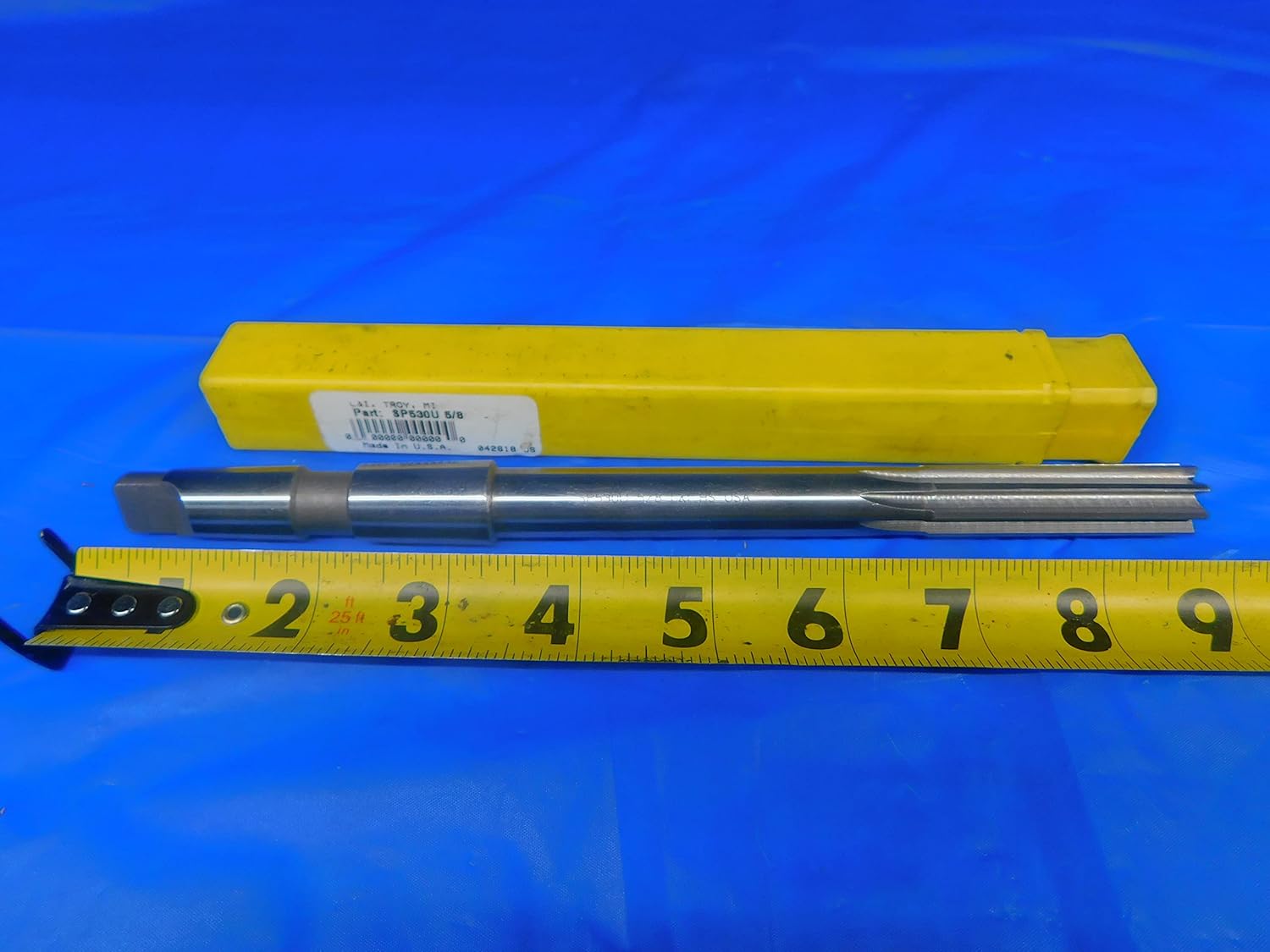New L&I 5/8 OD HSS Reamer Morse Taper #2 Shank 8 FL MT2 .625 .6250 16 mm - TH0210CG2