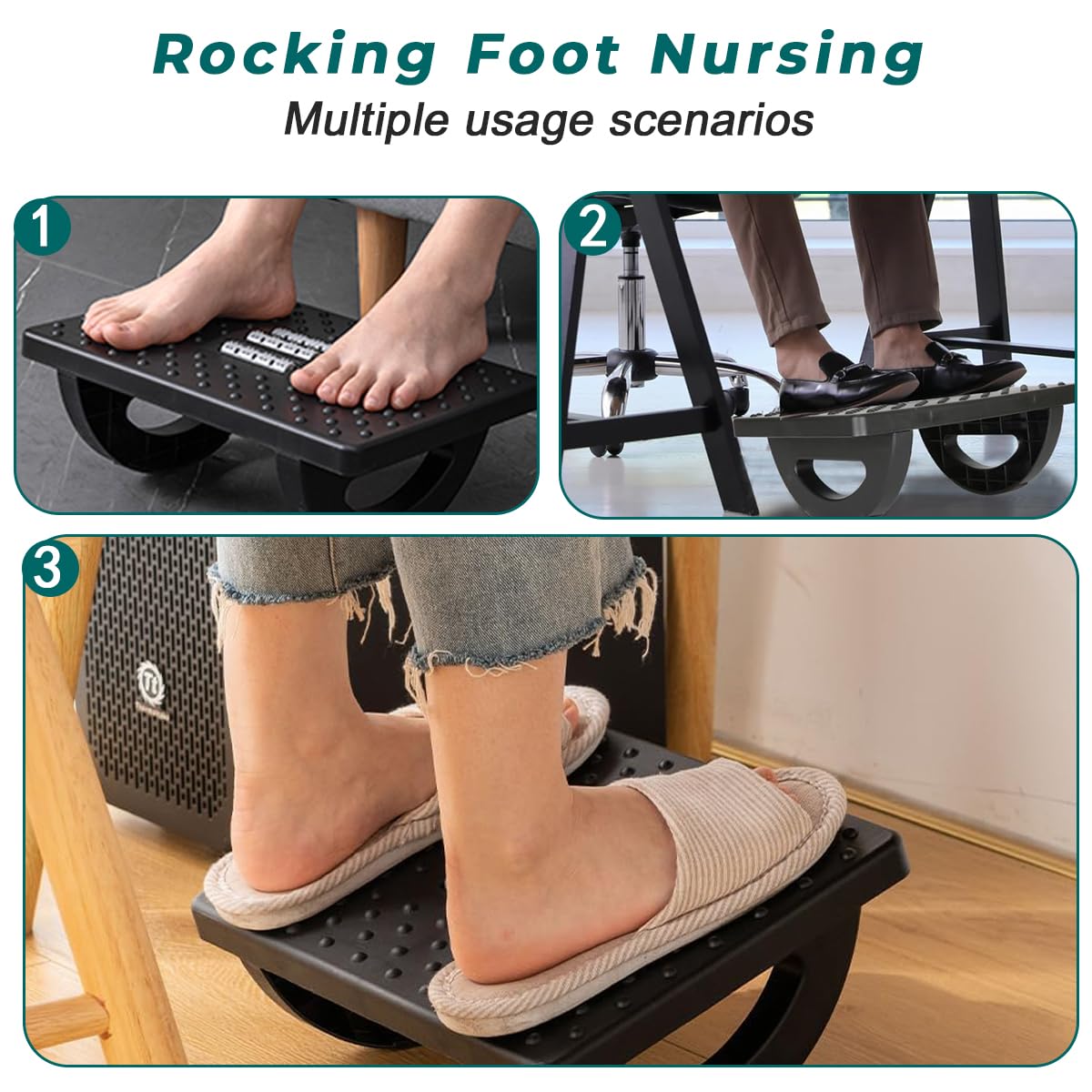 Under Desk Rocker Snapklik.com : Black Under Desk Rocking Foot Rest