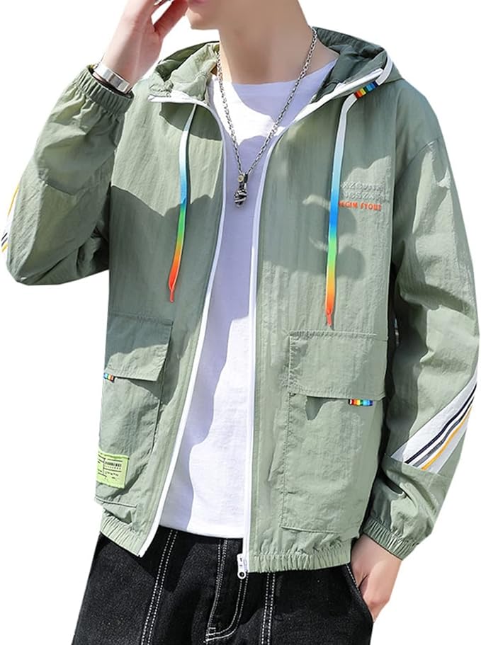 Amazon 夏服 メンズ 大きいサイズ M 2xl 薄手 通気性 超軽量 速乾 Uvカット フード付き ウインドブレーカー 運動 釣り 自転車 ビーチ休暇 旅行 アウトドア 日焼け止め服 カジュアル 着回し おしゃれ かっこいい 個性 全3色 コート ジャケット 通販