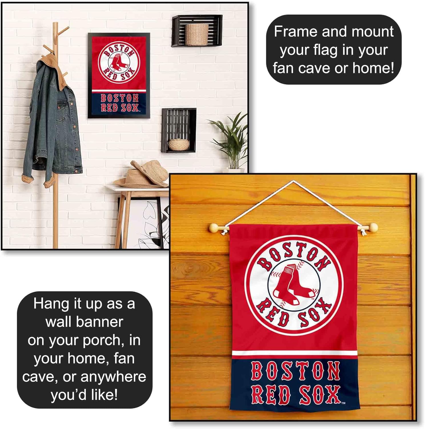 Boston Red Sox Double Sided Garden Flag - Image 5