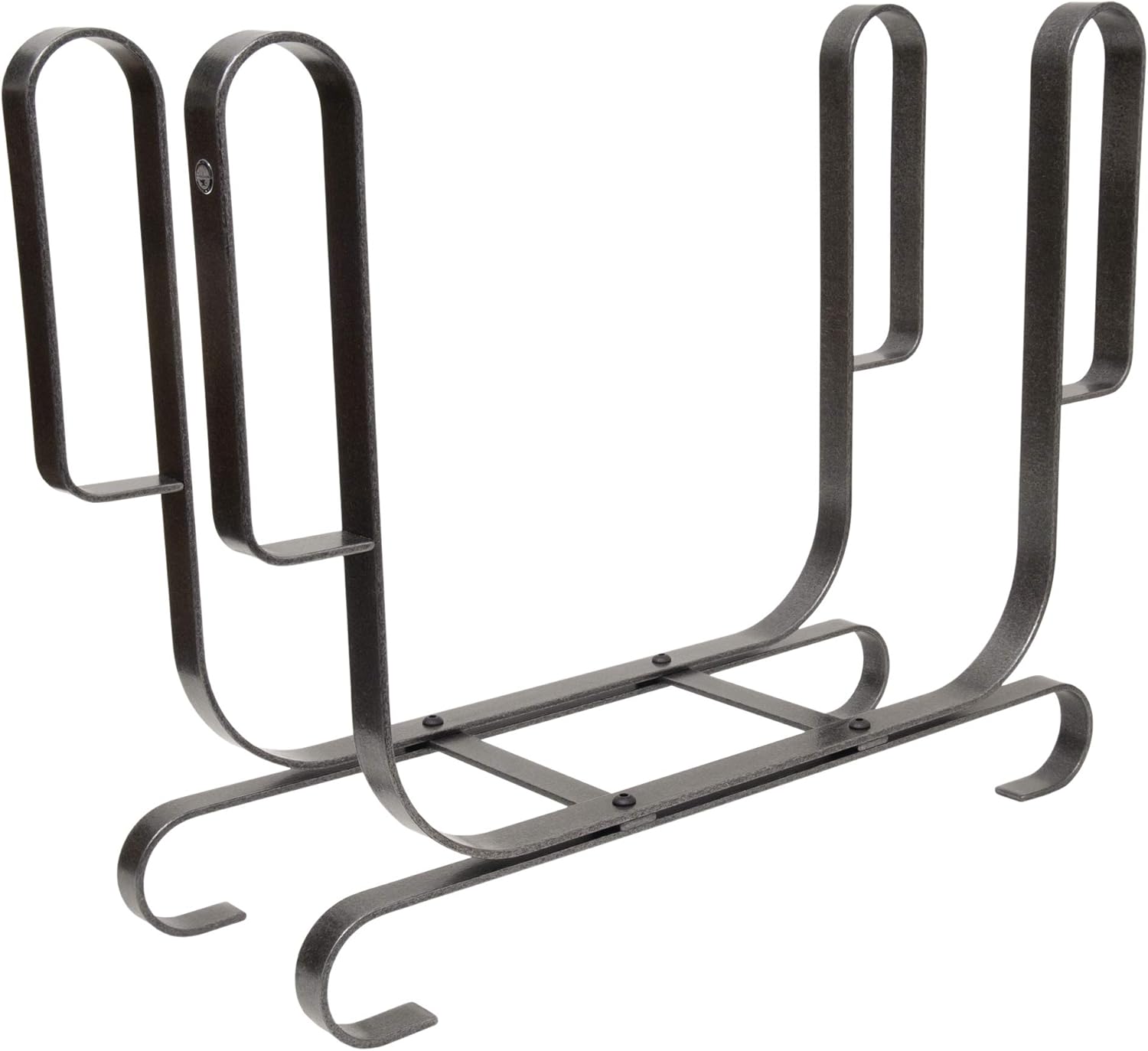 Enclume Modern Log Rack, Large, Hammered Steel
