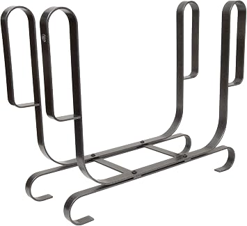 Enclume Modern Log Rack, Large, Hammered Steel
