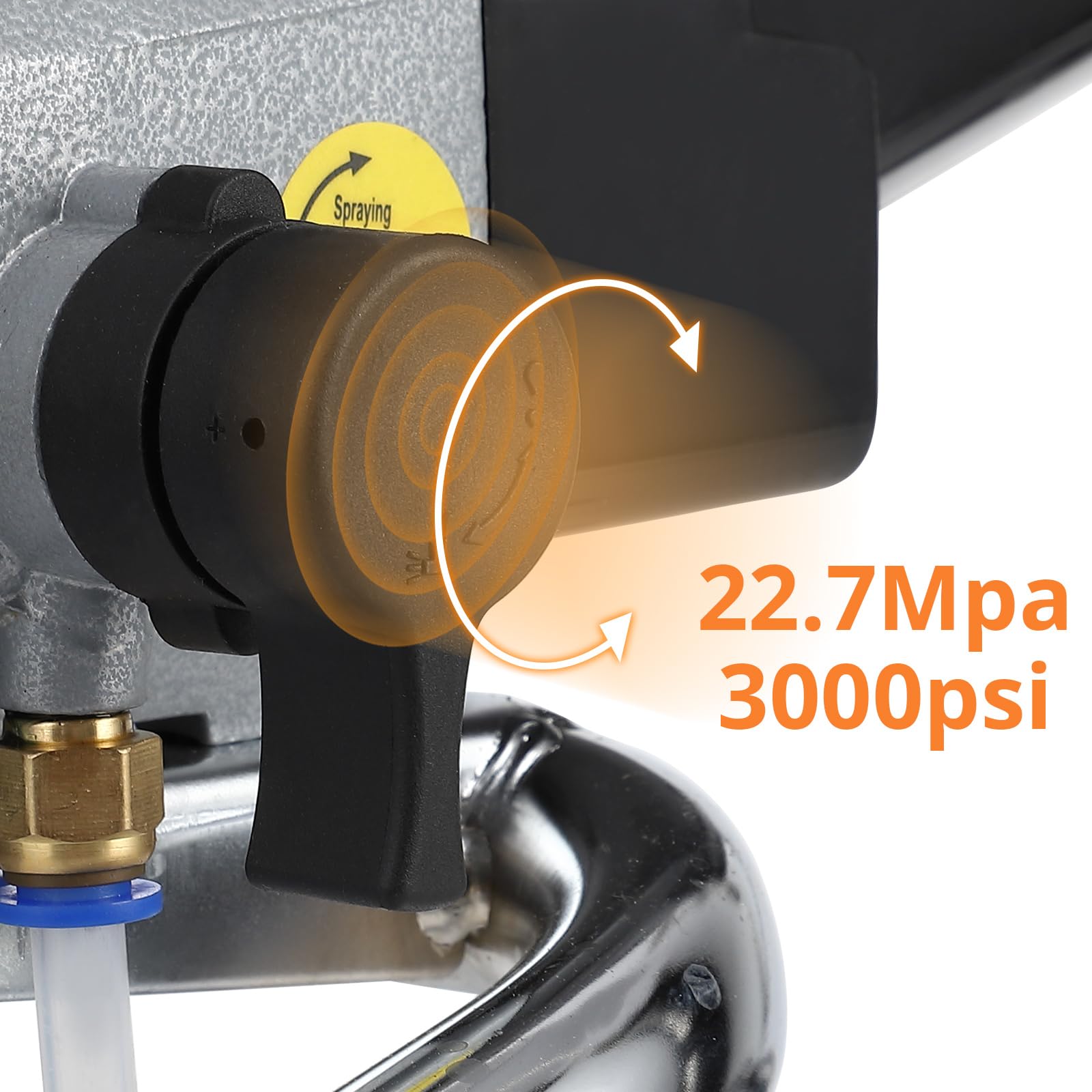 Pistola Pulverizadora De Pintura Airless Eléctrica 1010w - Baja Sobrepulverización - Poste Extensible De 20'' - 3000 PSI - Control De Flujo Ajustable - Ligera para Uso Profesional y Doméstico