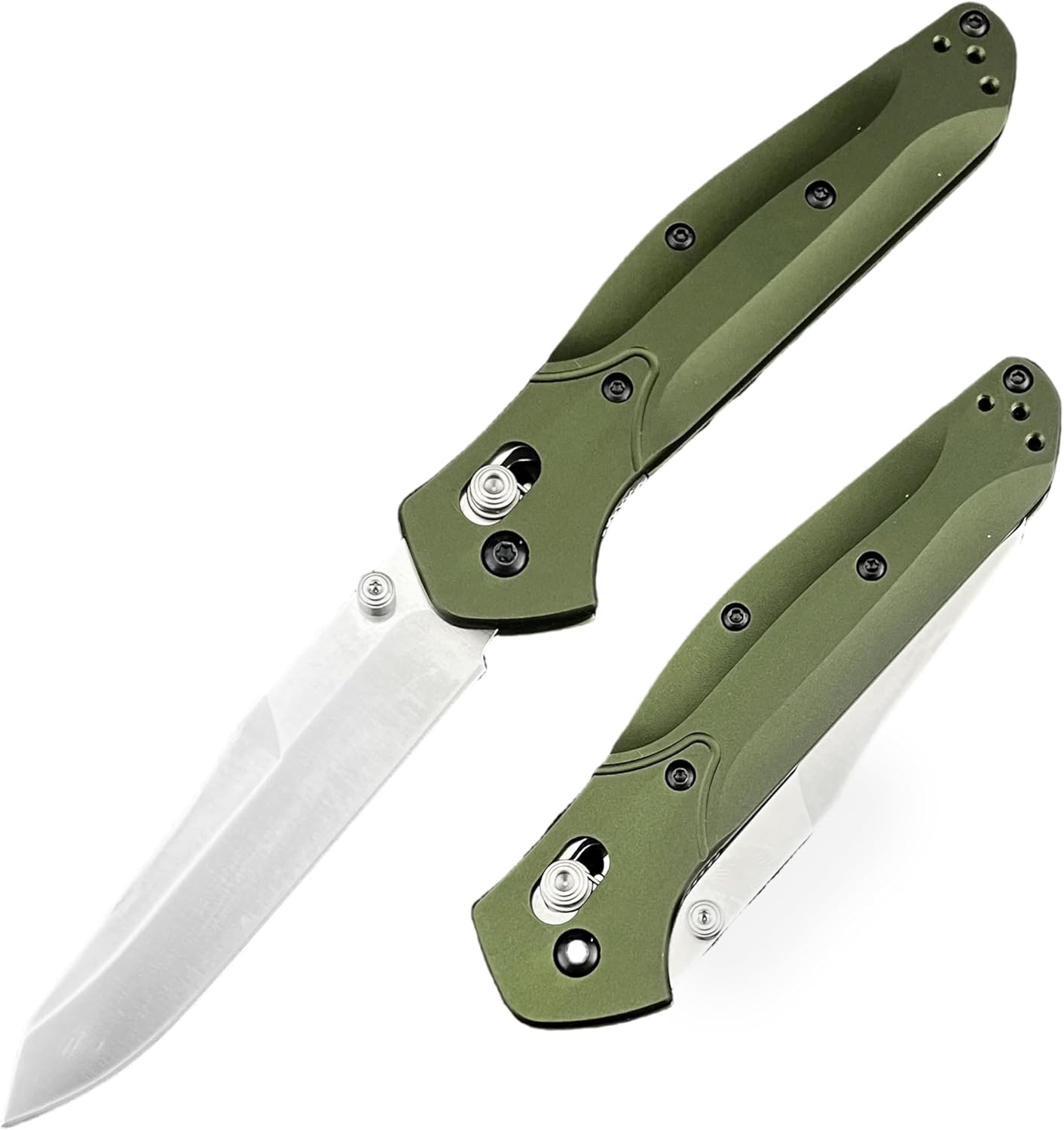 3.14 Inches D2 Steel Blade & Aluminum Handle, Thumb Stud Manual Open Folding Knife, EDC Suitable for Outdoor Camping, Hiking and Adventure, with Shoulder Straps Pocket Knife