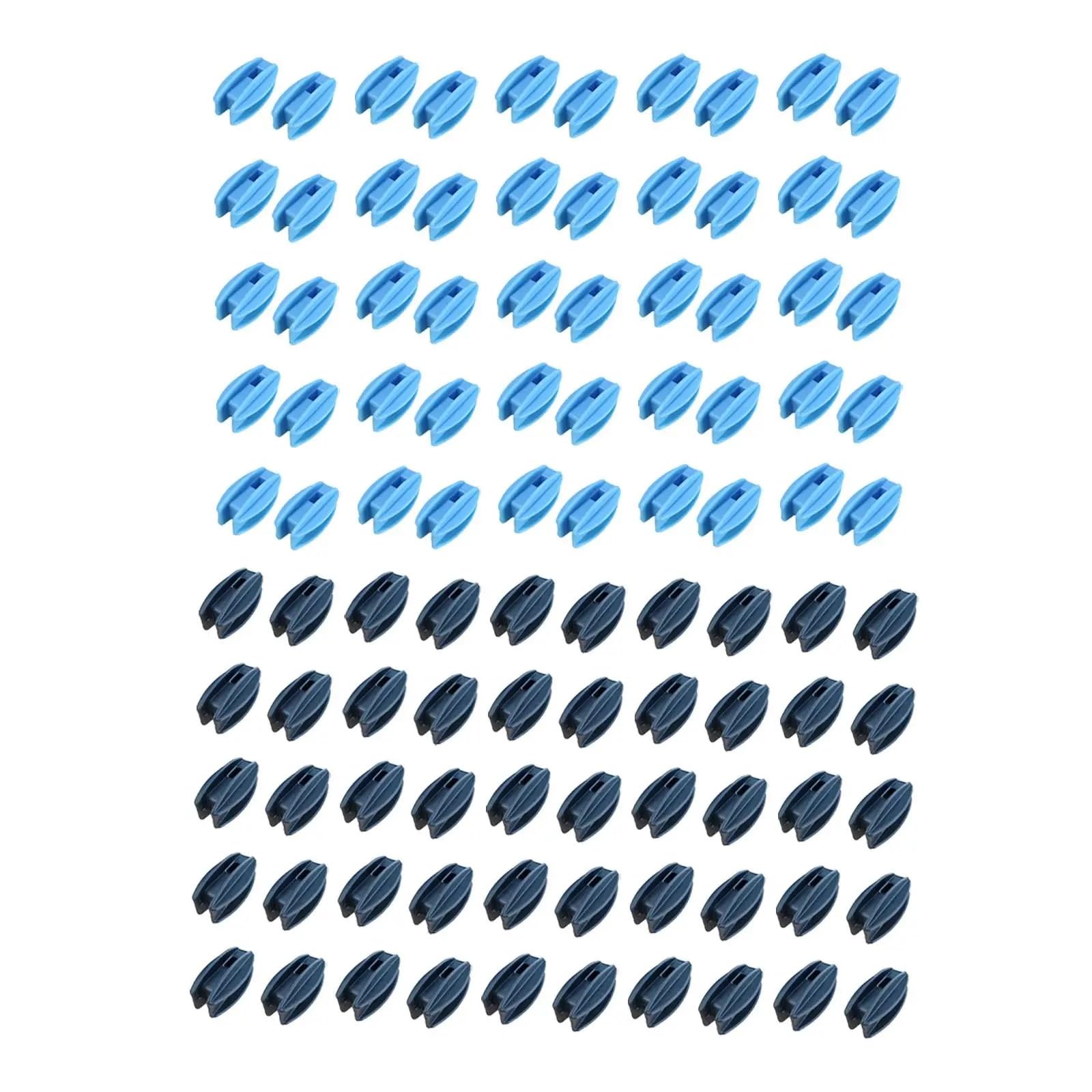 50 Uds. Aislador De Valla Eléctrica, Extremos Postes, Ajuste Fechas, Fácil Instalación Para para Madera, Cuerda, Valla Eléctrica(Blue)