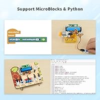 Vista 3 de ELECFREAKS Wukong2040 Expansion Board Adapter for Raspberry Pi Pico Breakout Board with Buzzer/Rainbow Lights/Motor Interface/IO Interface Expansion